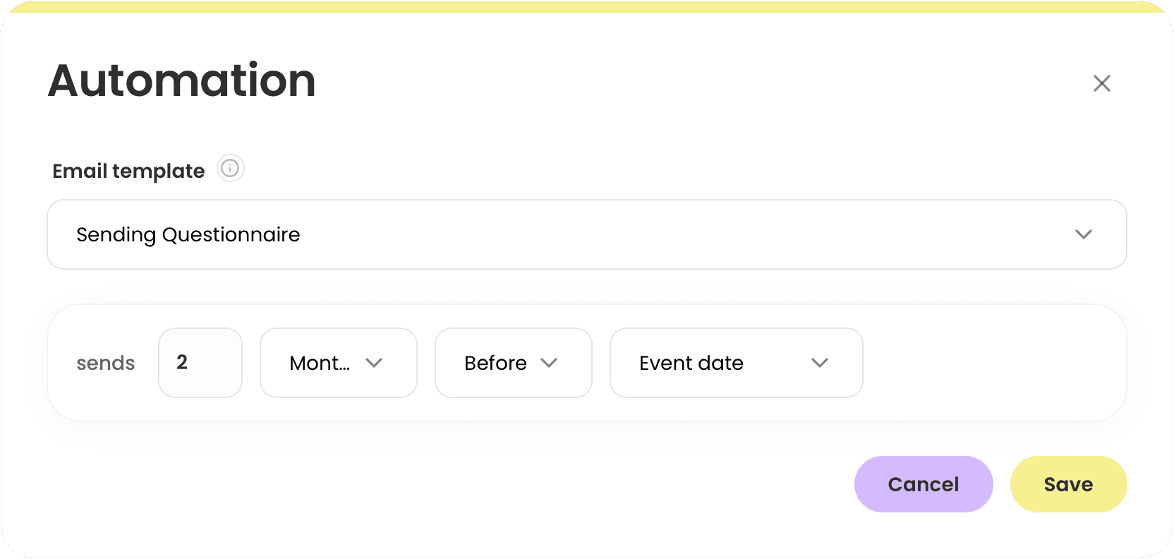 Adding timing to a Lemlii email based on an event date