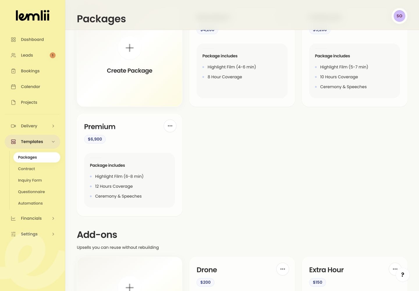 Create a collection modal with Collection and Description fields and a mauve arrow pointing to Create.